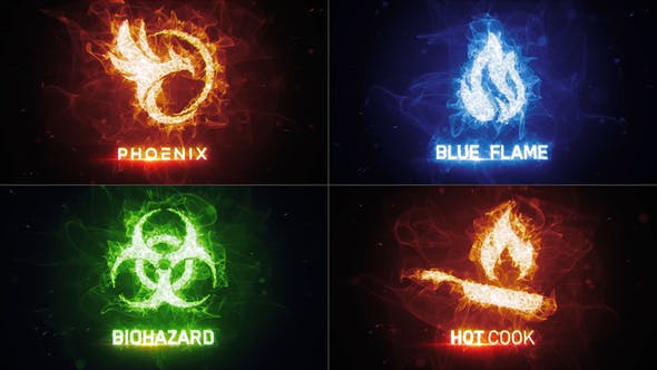 Videohive Particle Fire Energy Logo Reveal