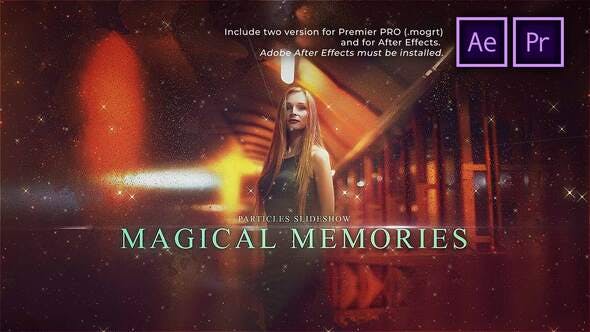 Videohive Particles Slideshow Magical Memories