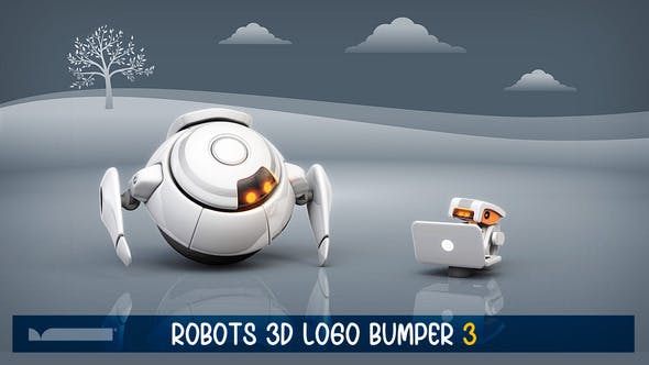 Videohive Robots 3D Logo Bumper III
