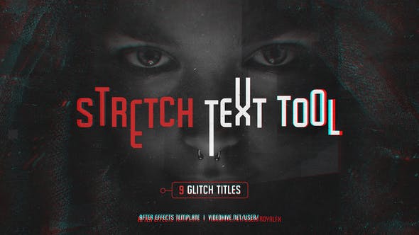 Videohive Stretch Glitch Titles