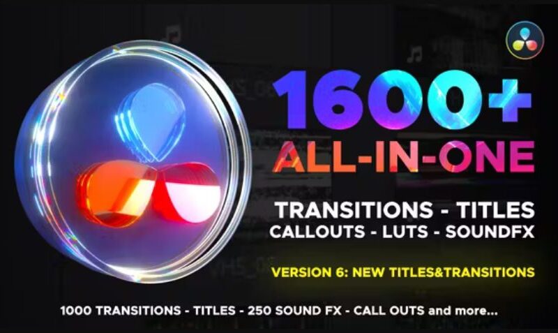 Videohive Transitions Library for DaVinci Resolve