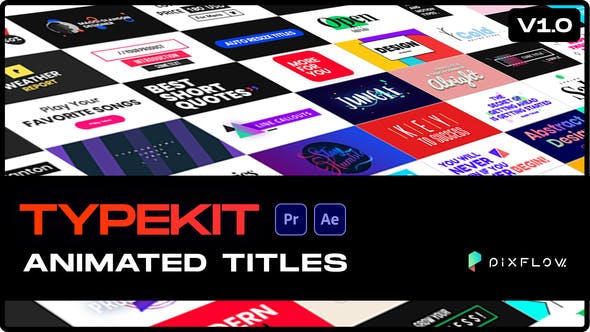 Videohive Typekit Animated Titles