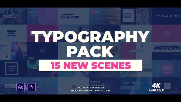 Videohive Typography Pack 21810569