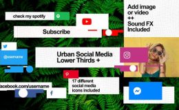 Videohive Urban Social Media Lower Thirds
