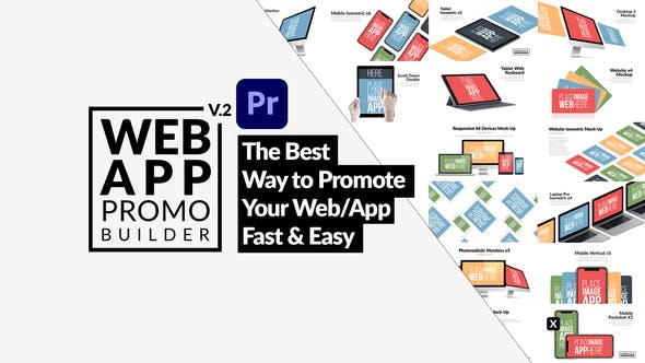 Videohive Web App Promo Builder For Premiere Pro