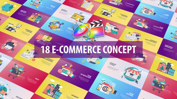 Videohive E-Commerce Concept Animation | Apple Motion & FCPX