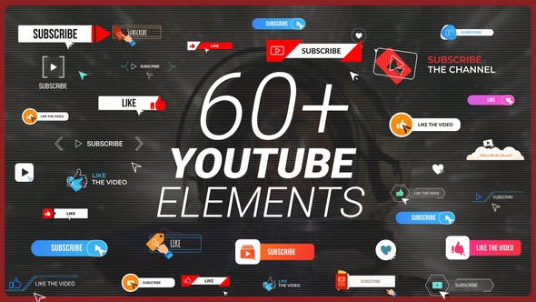 Videohive YouTube Buttons Subscribe Pack