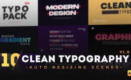 Videohive 10 Clean Typography Scenes