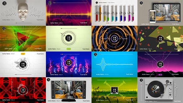 Videohive 50 Audio Spectrum Music Visualizers