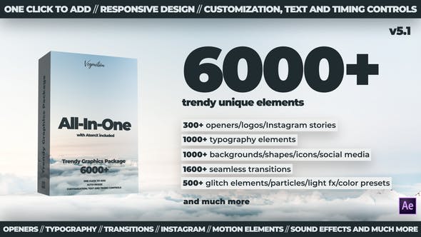 Videohive 6000+ All-In-One Motion Graphics Pack V5.4
