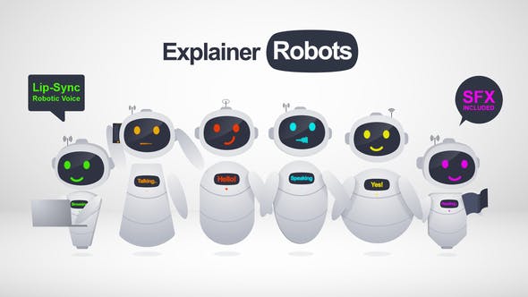 Videohive Explainer Robots