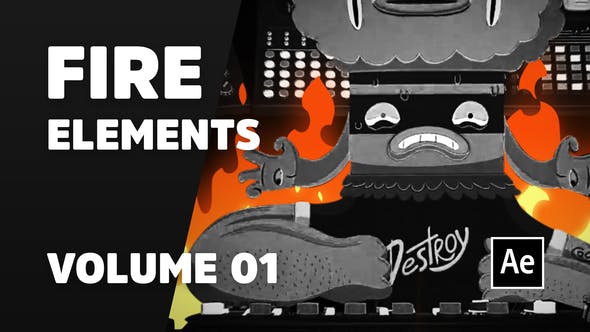 Videohive Fire Elements Volume 01 [Ae]