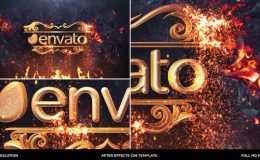 Videohive Gold Particles Logo Intro