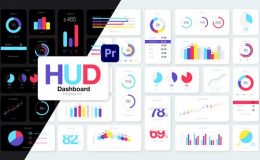 Videohive HUD Dashboard Infographics Essential Graphics for Premiere Pro