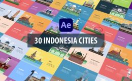 Videohive Indonesia Cities Animation | After Effects