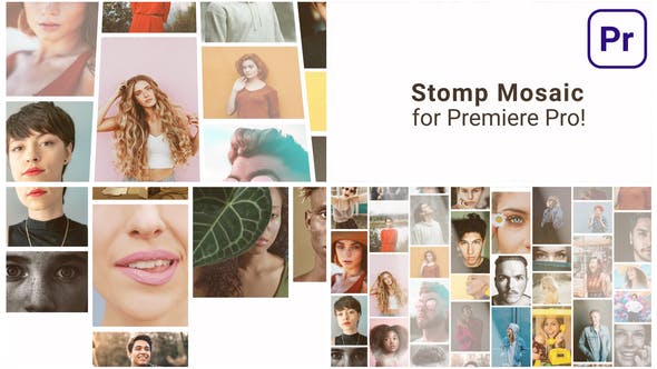 Videohive Mosaic Stomp Multi Photo Logo
