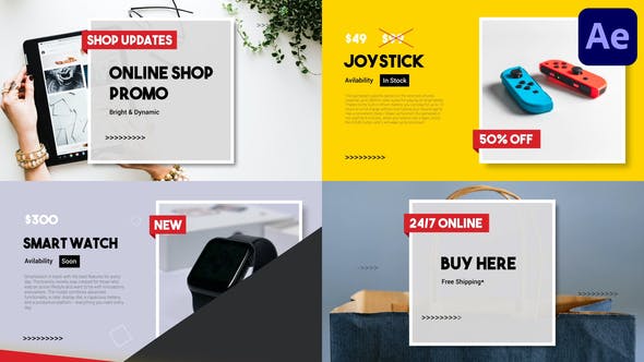Videohive Online Shop Promo Slideshow | After Effects