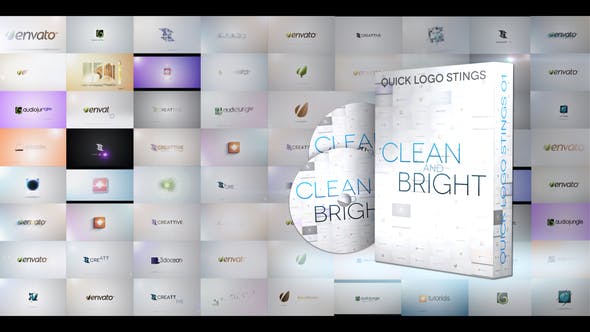 Videohive Quick Logo Sting Pack 01: Clean & Bright