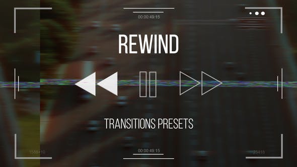 Videohive Rewind Transitions presets