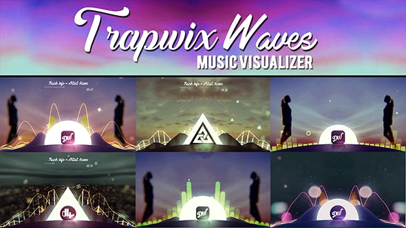 Videohive TrapWix Waves Music Visualizer