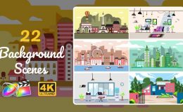 Videohive 22 Background Scenes | Apple Motion & FCPX