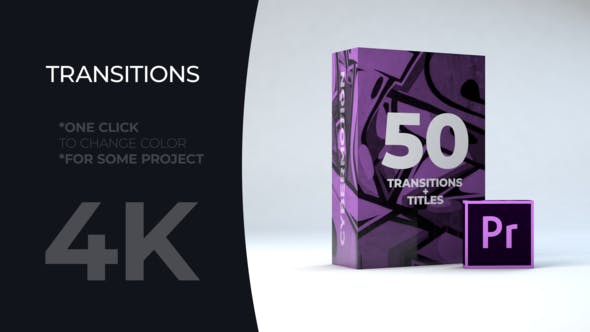 Videohive 50 Title Transitions MOGRT