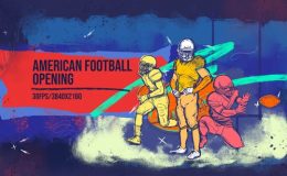 Videohive American Football 4K Opener/ Sport Promo/ Uniform/ Club/ Rugby/ Event/ NFL/ Gate/ USA/ America/ Flag