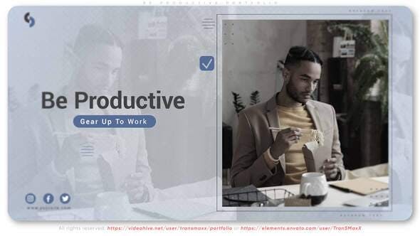 Videohive Be Productive. Life Balance Portfolio