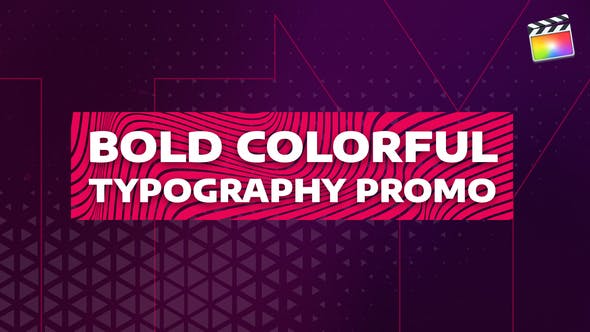 Videohive Bold Colorful Typography Promo | For Final Cut & Apple Motion