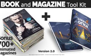 Videohive Book and Magazine ToolKit | 700+Premade Magazine Animations