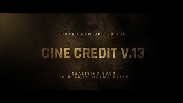Videohive Cine Credit V.13