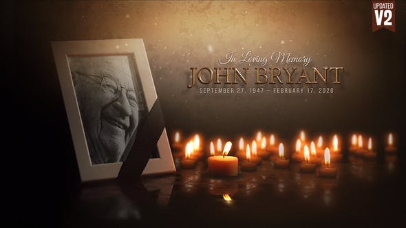 Videohive Funeral Memorial Card