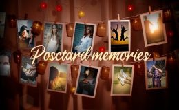Videohive Hanging Postcards Slideshow