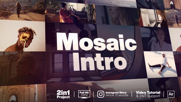 Videohive Mosaic Intro