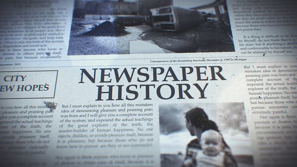 Videohive Newspaper History