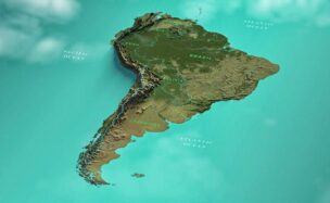 Videohive South America Map