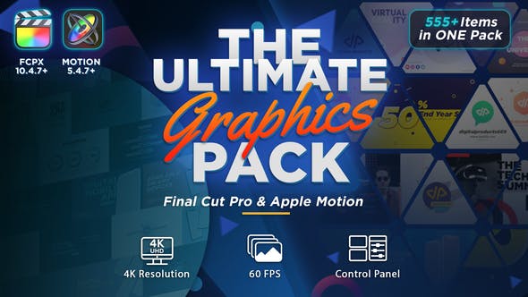 Videohive The Ultimate Graphics Pack – Final Cut Pro X & Apple Motion