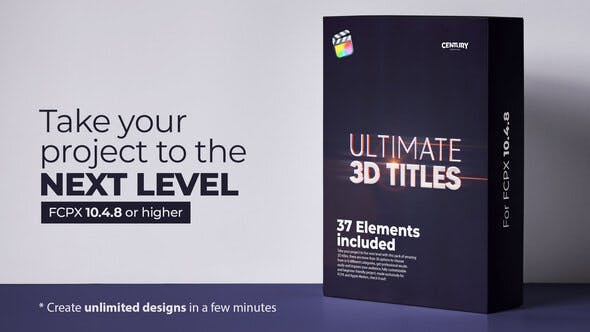 Videohive Ultimate 3D Titles for FCPX