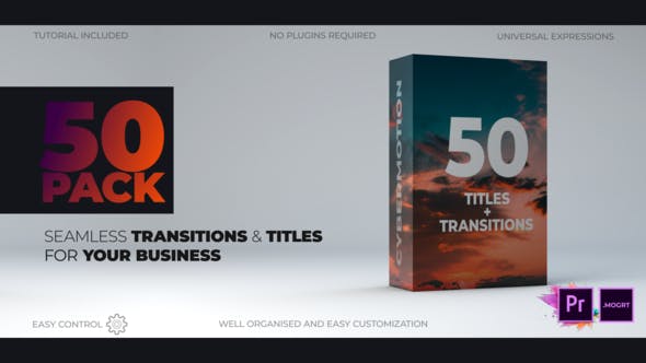 Videohive Unique Typography Transitions MOGRT