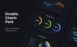 Videohive Double - Infographics Charts Pack