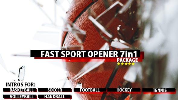 Videohive Fast Sport Ball Opener 7in1