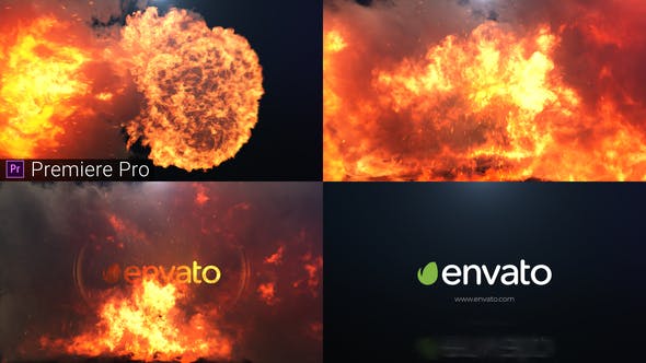 Videohive Fire Explosion Logo Reveal- Premiere Pro
