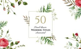 Videohive Floral Wedding Titles