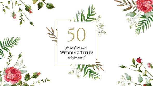 Videohive Floral Wedding Titles