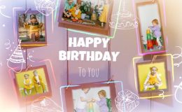 Videohive Happy Birthday Photo Frames
