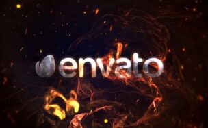 Videohive Impact Fire Flame Titles