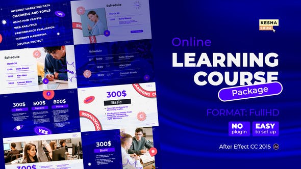 Videohive Online learning course Package