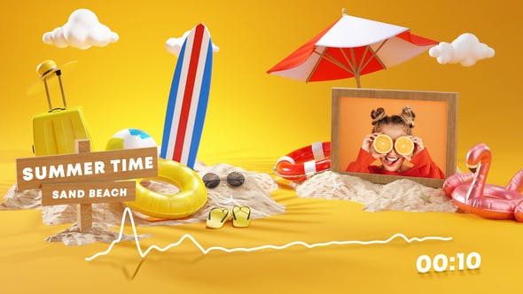Videohive Summer Music and Podcast Visualizer