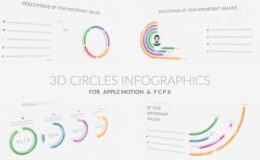 Videohive 3D Circles Infographics