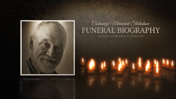 Videohive Funeral Biography | Customize Memorial Slideshow